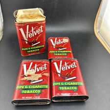 Vintage Velvet Pipe and Cigarette Tobacco Pocket Tin (4.5" x 3"), Liggett & Myers — listing 2