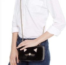 Kate Spade New York Lot of 3: Cream Satchel Handbag, Cat Novelty Wallet, Red Bow Wallet — listing 4