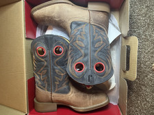 Justin Boots Men's Western Cowboy Boots, Style TX7002, Two-Tone Tan & Brown Leather, Size 10.5 D — listing 3