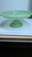 Jadeite Green Glass Luncheon Plate with Scalloped Rim — listing 3