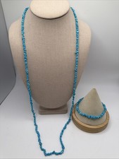 Southwestern Turquoise Nugget Necklace, Bracelet & Sterling Ring Set — listing 2