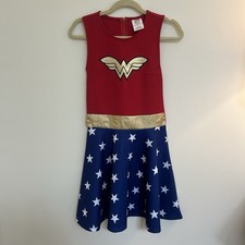 DC Comics Wonder Woman Girls Costume with Cape and Star Skirt — listing 2