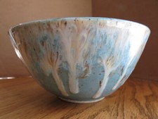 Handmade Studio Pottery Bowl with Sgraffito Whale/Fish Motif and Spiral Design — listing 3