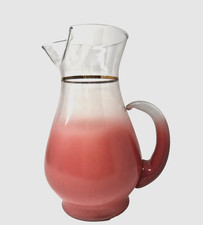 Frosted Glass Pitcher with Angular Body and Applied Handle — listing 6