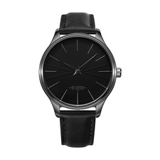 Unbranded Black Quartz Watch with Leather Strap — listing 3