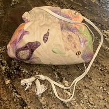 Handcrafted Patchwork Snakeskin & Leather Shoulder Bag with Studded Medallion Detailing — listing 4