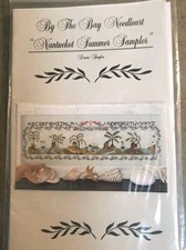 Set of 3 Framed Nautical Cross-Stitch Needlework Pictures (Sand Dollar, Conch Shell, Seahorse) — listing 3
