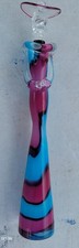 Murano Pink & Gold Aventurine Glass Figurine, Lady with Flower Basket — listing 5