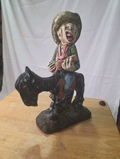 Vintage Chalkware Caricature Figurines of Bowler-Hatted Gentlemen, Set of 3, listing 6