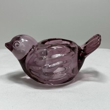 Indiana Glass Figural Bird Votive Candle Holder, Rose — listing 5