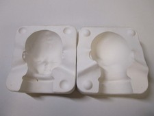 Two-Part Plaster Slip-Casting Mold for Antique Doll Head Reproduction — listing 3