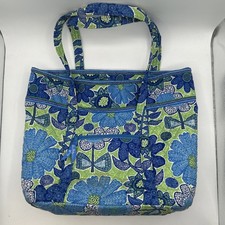 Vera Bradley Quilted Cotton Travel Tote in Blue Floral Pattern — listing 6
