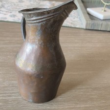 Antique Middle Eastern Tinned Copper Ewer / Water Pitcher with Long Spout — listing 6