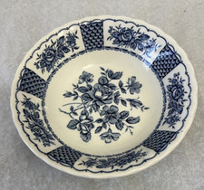 Myott 'Melody' Blue Transferware Ironstone Soup/Cereal Bowl — listing 5