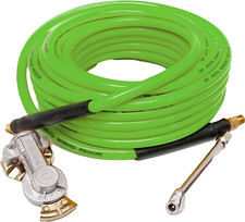Blue Rubber Air Hose with Brass Quick-Connect Coupler and Tire Chuck (300 PSI) — listing 2