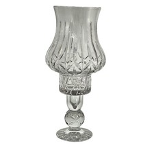 Two-Piece Cut Crystal Hurricane Candle Lamp with Diamond & Fan Pattern — listing 2