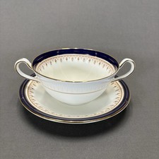 Cobalt Blue Two-Handled Cream Soup Bowl / Chili Bowl