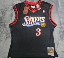 Mitchell & Ness Allen Iverson Philadelphia 76ers 2000-01 Hardwood Classics Swingman Jersey #3 Black — listing 5