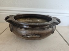 Antique Reticulated Brass Censer / Incense Burner with Pierced Floral and Bird Openwork — listing 5