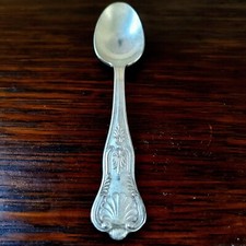 Vintage Kings Pattern Silver Plated Teaspoon Set of 7 in Fitted Case — listing 3