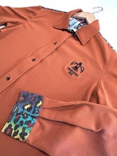 Thunderbird Brand Men's Cream Polka Dot Western Snap Shirt with Southwestern Print Contrast Collar & Cuffs, Size M — listing 2