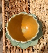 Weller Woodcraft Bowl with Leaves and Berries, 7 inch, listing 5