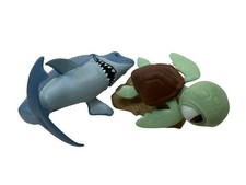 Disney Pixar Finding Nemo PVC Figurine Set - Nemo, Dory & Bruce the Shark on Water Bases