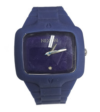 Nixon The Player Stainless Steel Watch with Blue Grid Dial — listing 4