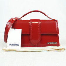 Jacquemus Le Bambino Long Leather Flap Shoulder Bag in Navy — listing 2