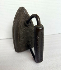 Antique Cast Iron Sad Iron (Flat Iron) with Loop Handle, Maker Unknown