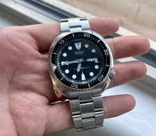 Vintage Seiko 6309 'Turtle' Automatic Diver's Watch with Pepsi Bezel, 150m Water Resist, on Aftermarket Blue Rubber Strap — listing 6