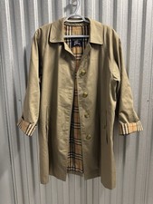 Vintage Burberrys' Navy Double-Breasted Trench Coat with Nova Check Lining, Made in England — listing 3