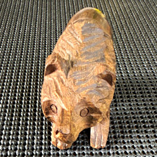 Hand-Carved Wooden Antelope and Fawn Figurine — listing 2