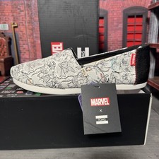 TOMS x Marvel Classic Youth Slip-On Shoes, Multi Marvel Comic Pop Print, Youth Size 2 — listing 5