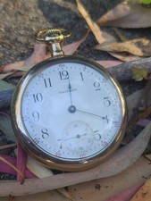 Waltham Open Face Pocket Watch, Gold-Filled Case