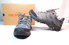 Merrell Moab Women's Hiking Shoes - Gray/Green Suede & Mesh, Vibram Sole — listing 6