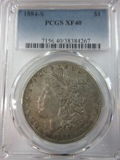 1884-S Morgan Silver Dollar, PCGS XF40 — listing 5