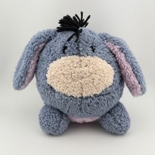 Round Ball-Shaped Winnie the Pooh Plush with Holiday Scarf, listing 6