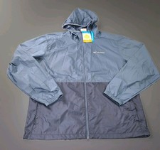 Columbia Sport Vintage Blue Hooded Rain Jacket / Windbreaker Shell — listing 2