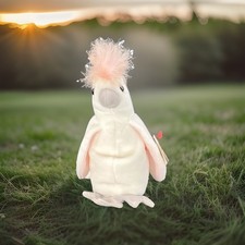 Ty Beanie Baby "Kiwi" the Cockatoo (White Bird with Pink Crest) — listing 5