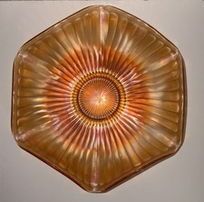 Marigold Carnival Glass Punch Cups, Set of 3 — listing 6