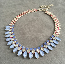 Stella & Dot Coral/Red Beaded Statement Bib Necklace — listing 2