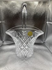 Cut Crystal Fixed-Handle Basket with Fan and Diamond Pattern — listing 2