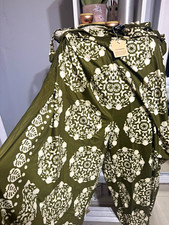 Boho Aztec Print Cotton Harem Pants with Cargo Pockets and Drawstring Waist No label at all — listing 6