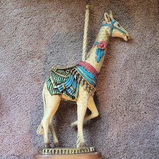 Decorative Giraffe Figurine on Pedestal Stand — listing 3