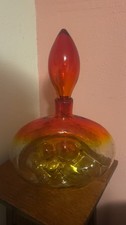 Blenko #6310 Wayne Husted 5-Bubble Decanter in Turquoise — listing 5