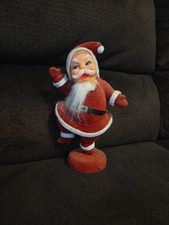 Vintage Figural Milk Glass Santa Claus Christmas Light Bulb