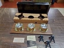 Vintage Springfield 3-Instrument Weather Station on Wood Plaque — listing 6