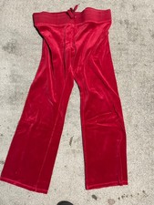 Women's Red Velour Two-Piece Lounge Set (Long-Sleeve Top & Pants) — listing 3