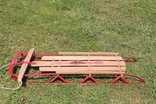 Vintage Flexible Flyer Wooden Runner Snow Sled